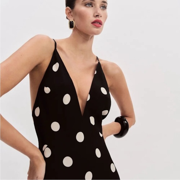 Reformation • Zani Dress in Moon Dot - size 2 - Picture 2 of 9